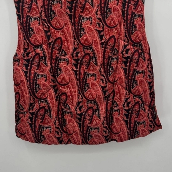 🆕 Free People Women’s Flora Paisley Puffer Vest Oversized Quilted Size Xs - Picture 5 of 7